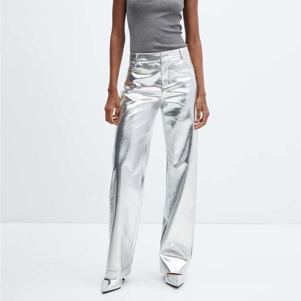 Mango Leather Pants
